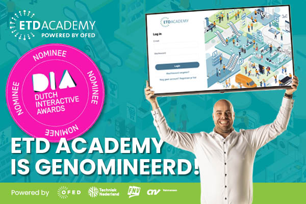 De ETD Academy is genomineerd!