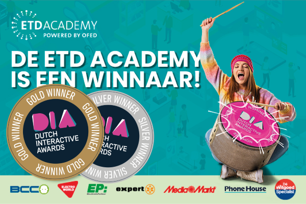 Dutch Interactive Awards: ETD Academy pakt dubbele winst!