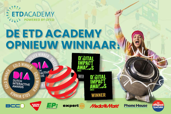 Driedubbele erkenning voor de ETD Academy!